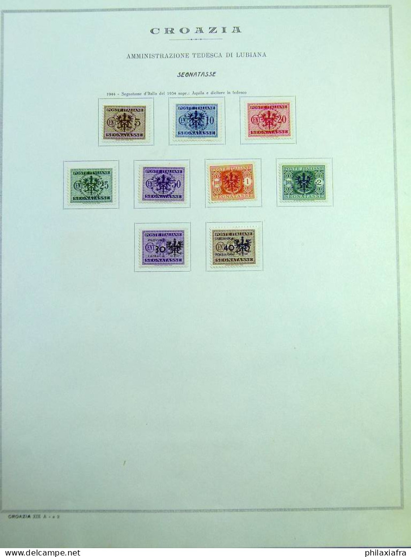 Lot Italie1941-46, Occupation Yougoslave, Slovène, Ljubljana timbres neufs* CV