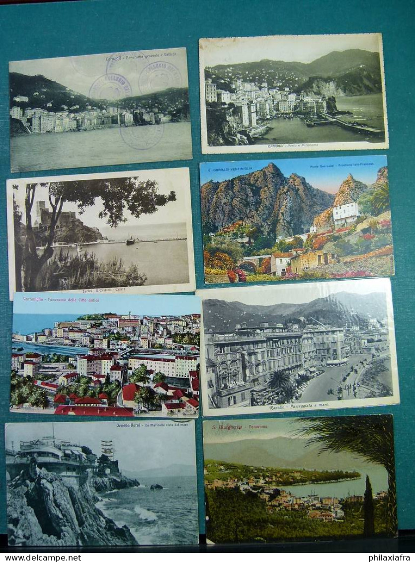 Lot Italie  45 Cartes Postales De Ligurie, Voyagé Et Pas, Du Début Du 900 - 5 - 99 Cartes