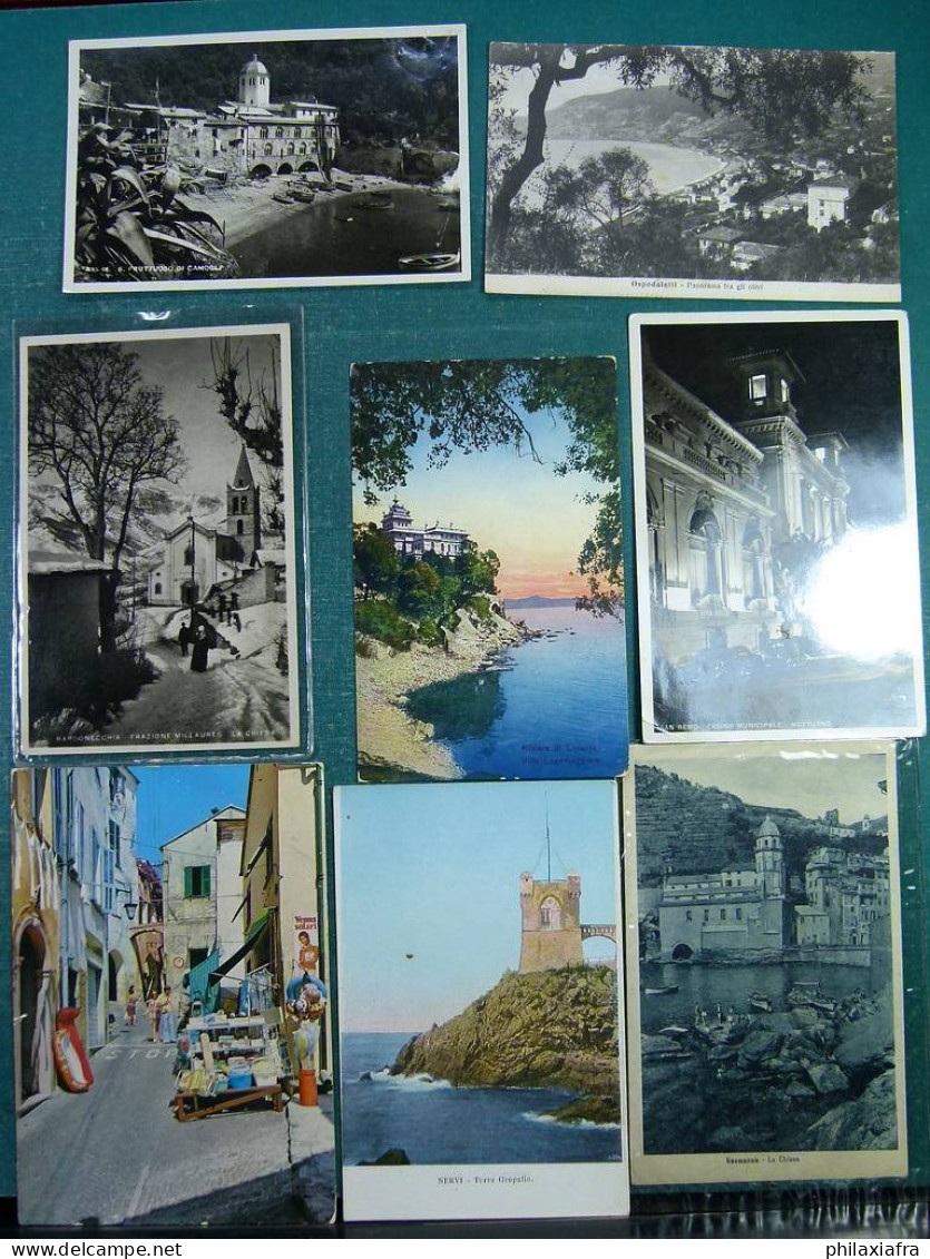 Lot Italie  45 cartes postales de Ligurie, voyagé et pas, du début du 900
