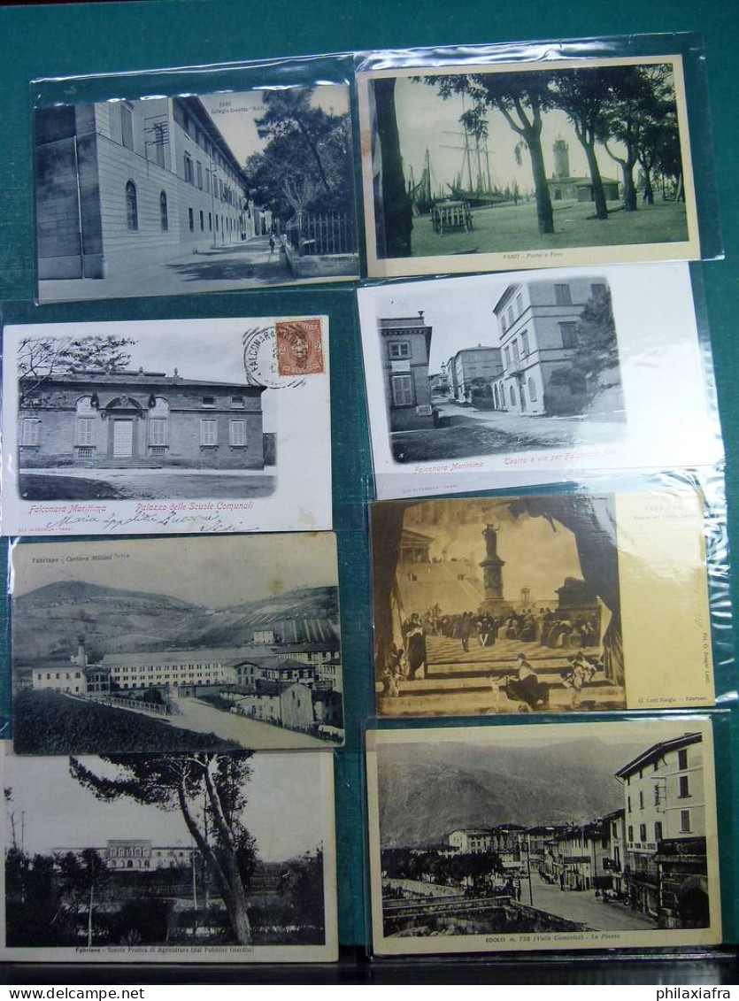 Lot Italie 60 Cartes Postales, Voyagé Et Pas Du Début 900, De Turin Et Varèse - Collections