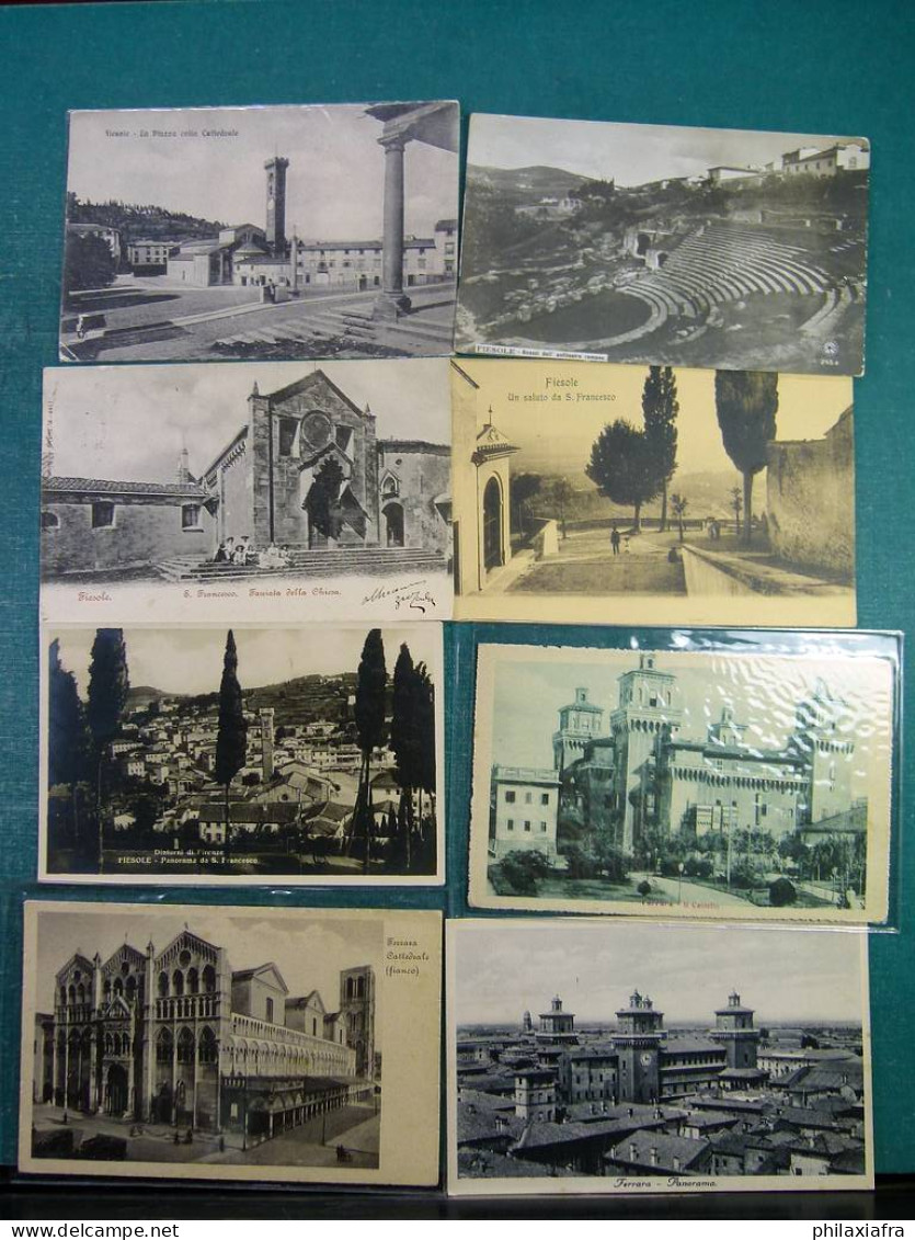 Lot Italie 60 Cartes Postales, Voyagé Et Pas Du Début 900, De Turin Et Varèse - Collections
