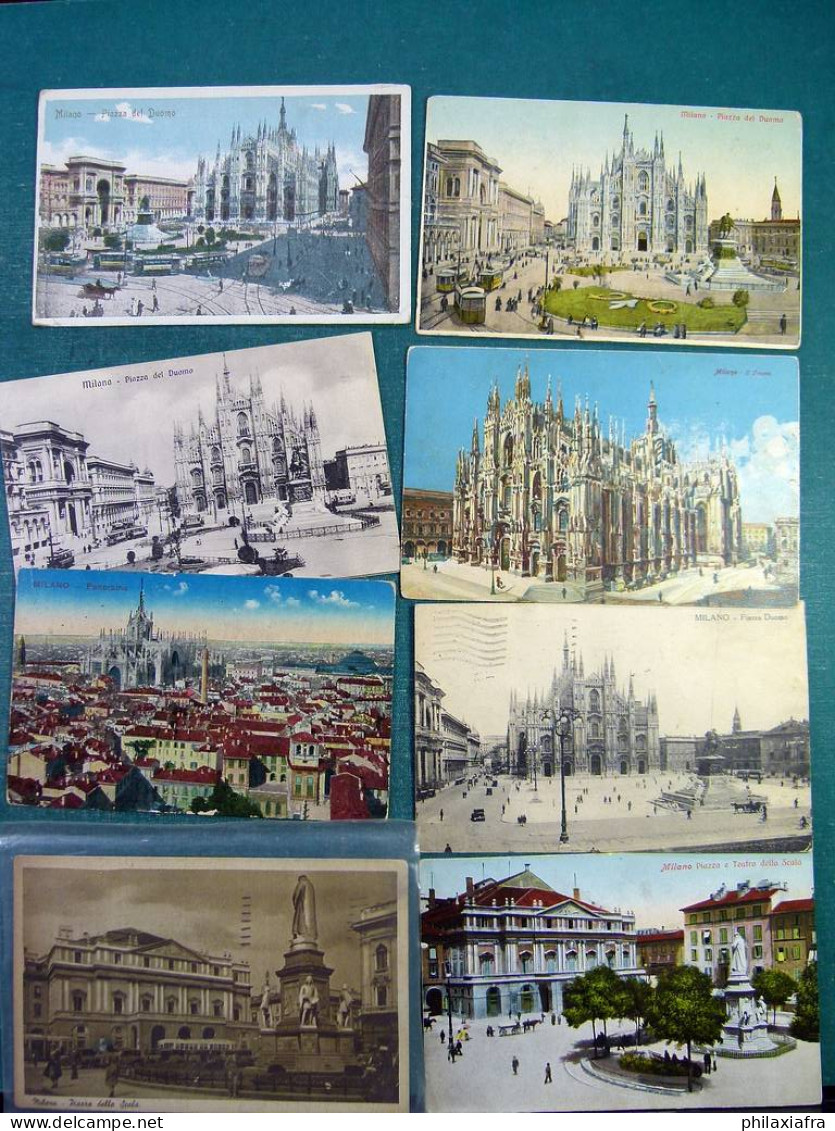 Lot Italie 70 Cartes Postales De Milan, Voyagé Et Non, Du Début 1900. - 5 - 99 Cartes