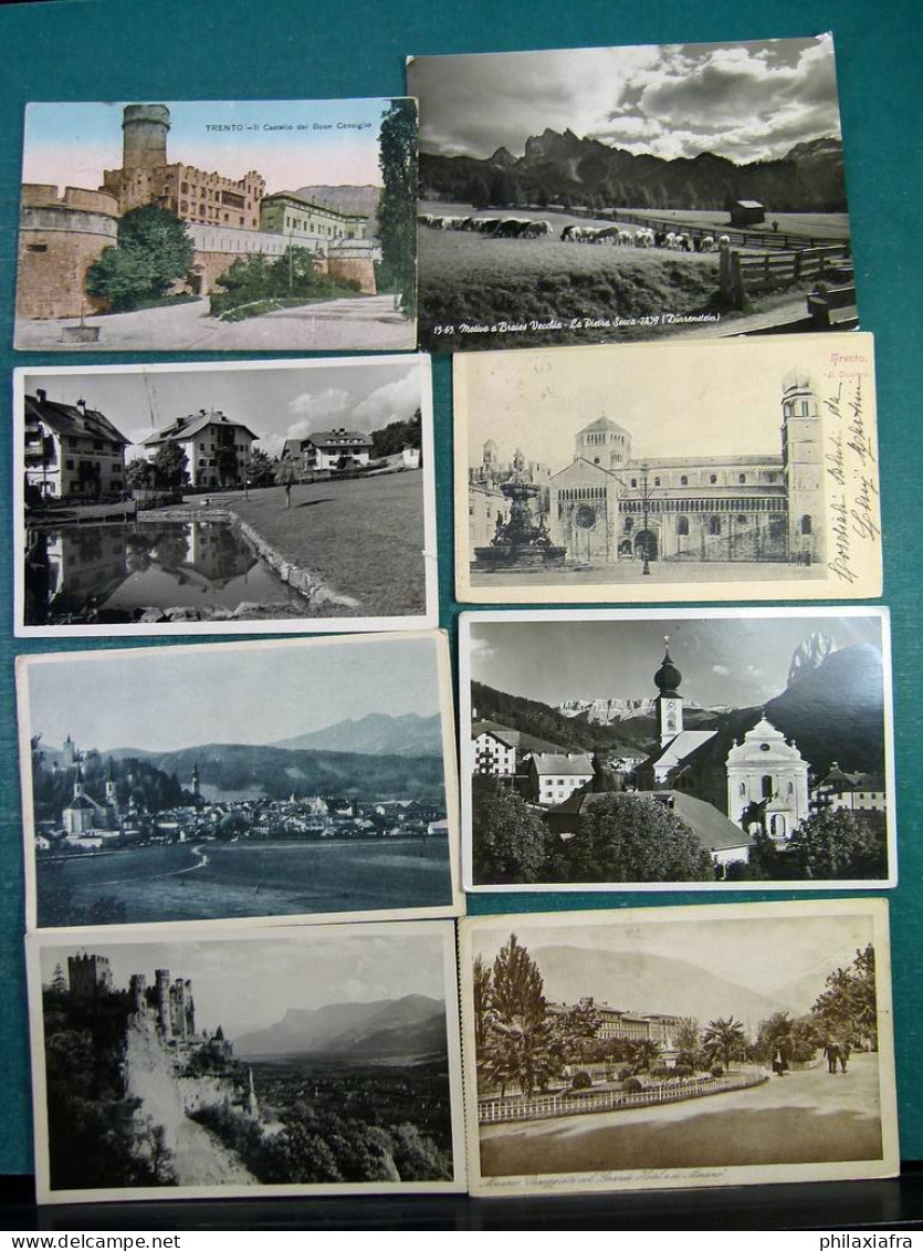 Lot Italie 80 cartes postales du Trentin-Haut-Adige voyagé et pas debut 900