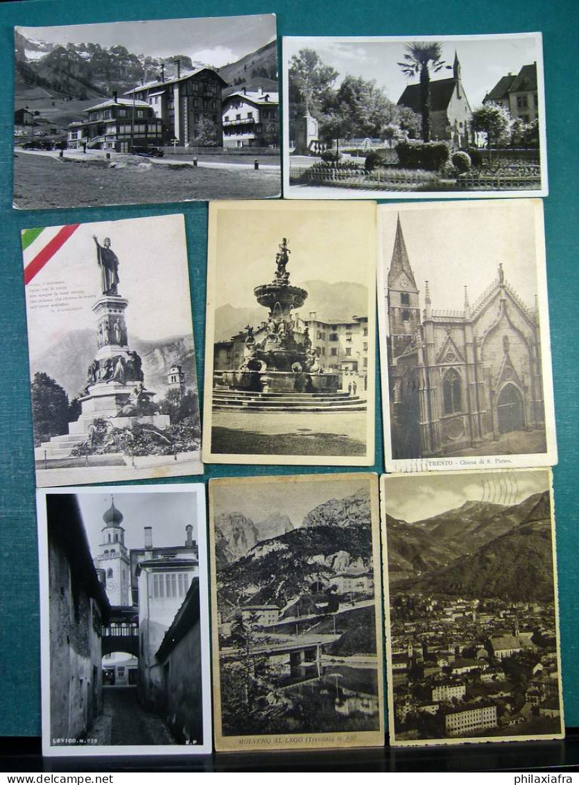 Lot Italie 80 cartes postales du Trentin-Haut-Adige voyagé et pas debut 900