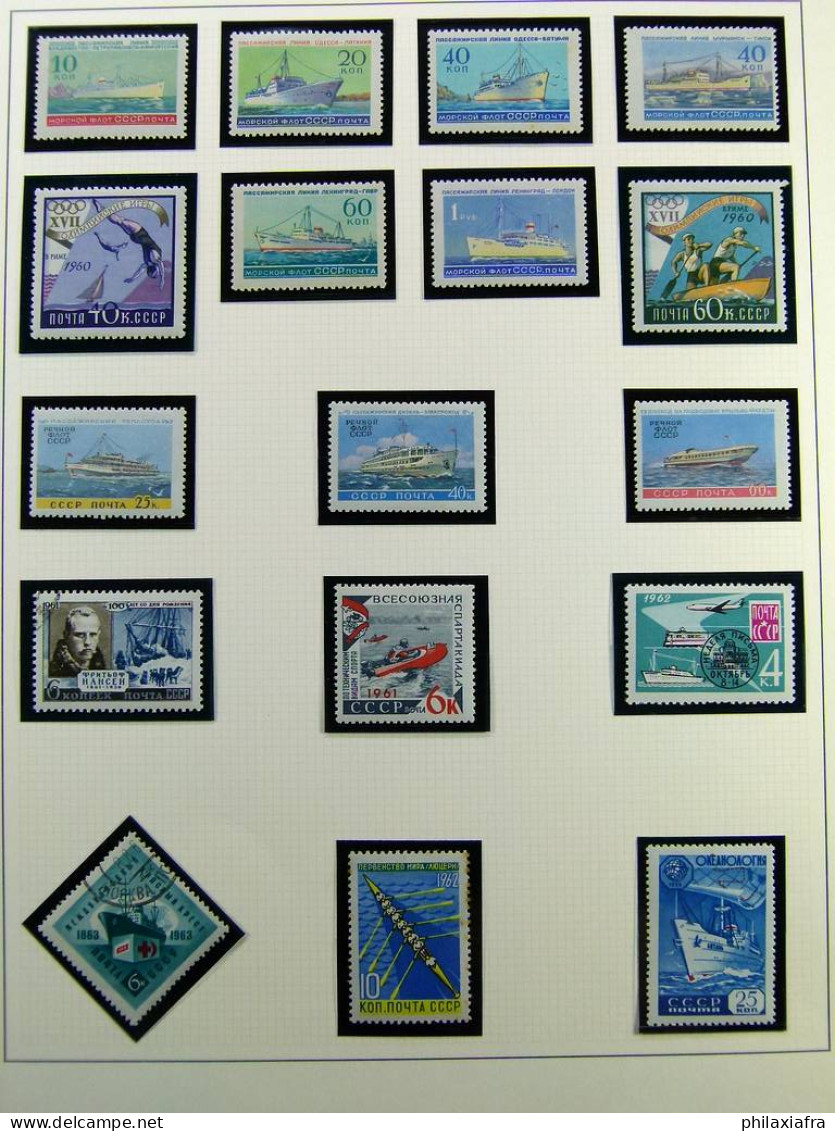 Collection thème navires album timbres neufs*/** oblitéré de l'Union soviétique