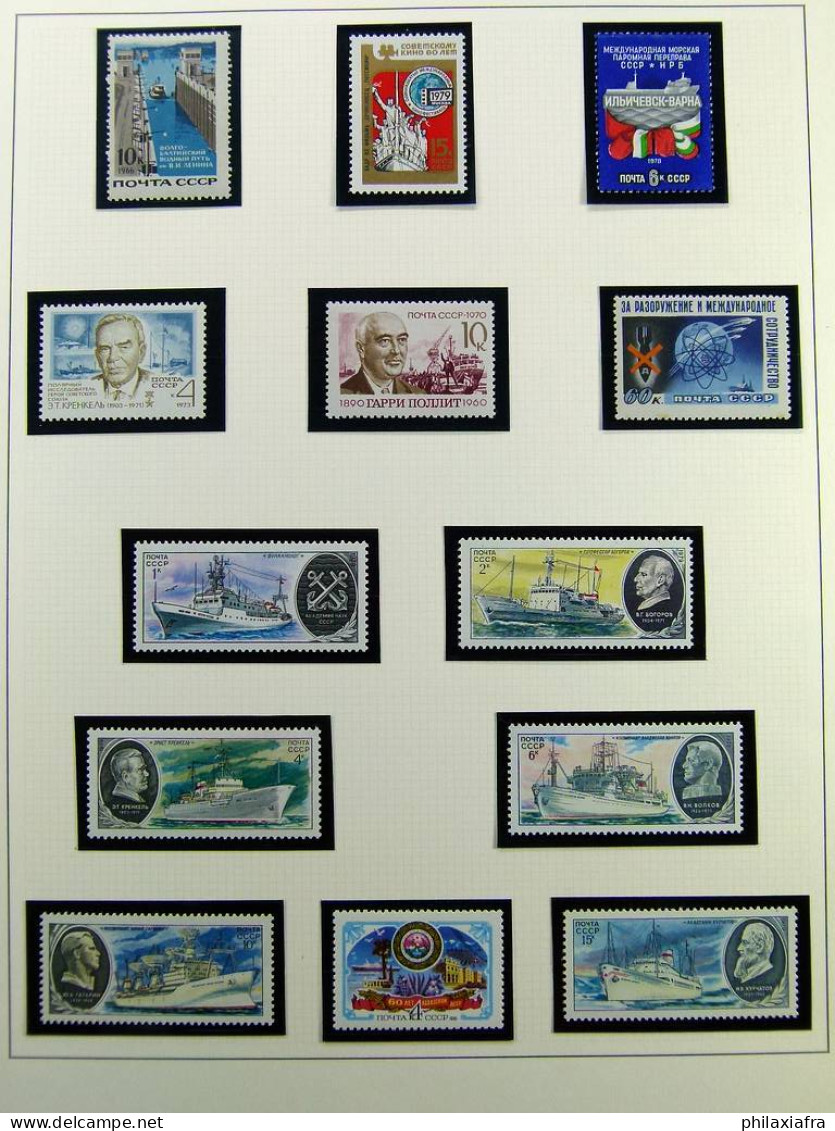 Collection thème navires album timbres neufs*/** oblitéré de l'Union soviétique