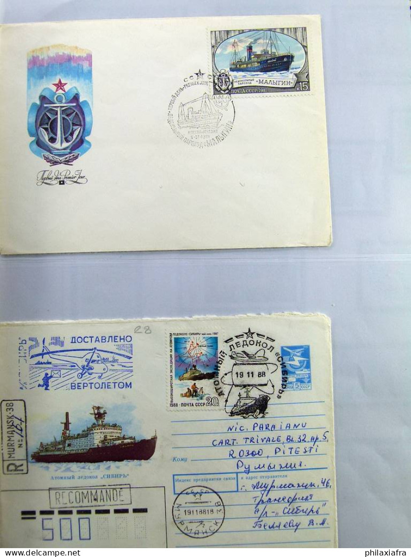 Collection thème navires album timbres neufs*/** oblitéré de l'Union soviétique