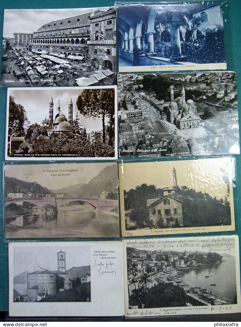 Lot Italie 100 Cartes Postales, Voyagé  Et Pas, Du Début Des Années 900. - Collections