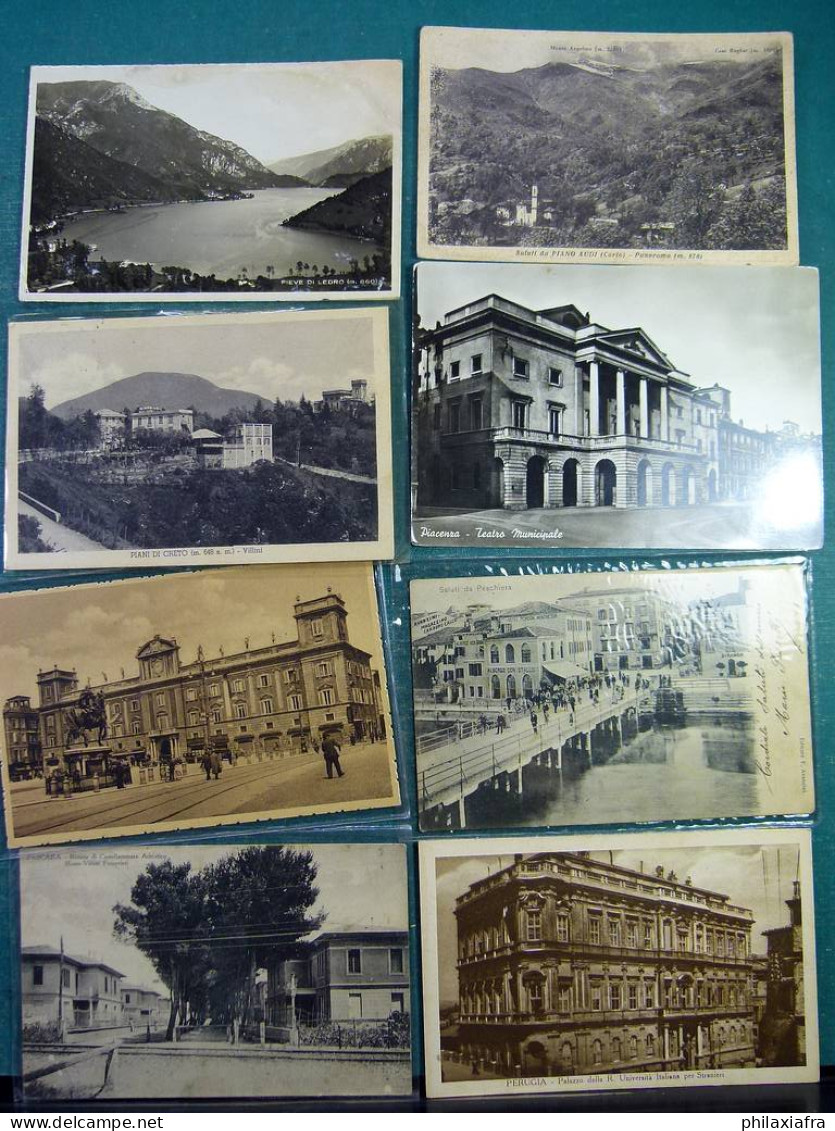 Lot Italie 100 cartes postales, voyagé  et pas, du début des années 900.