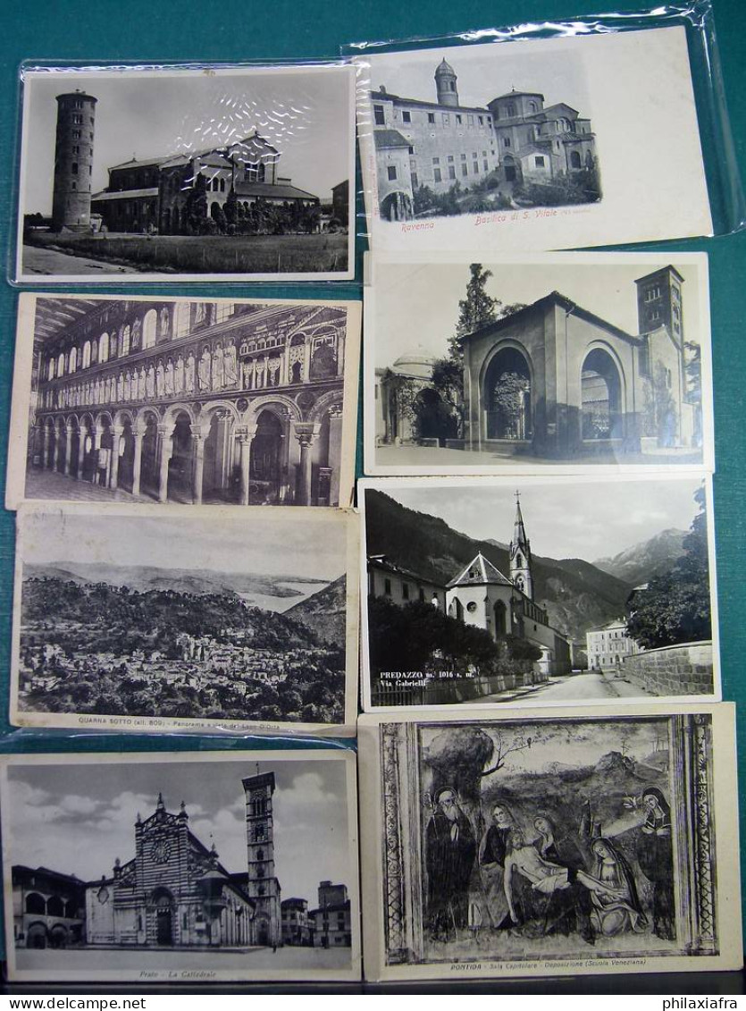 Lot Italie 100 cartes postales, voyagé  et pas, du début des années 900.