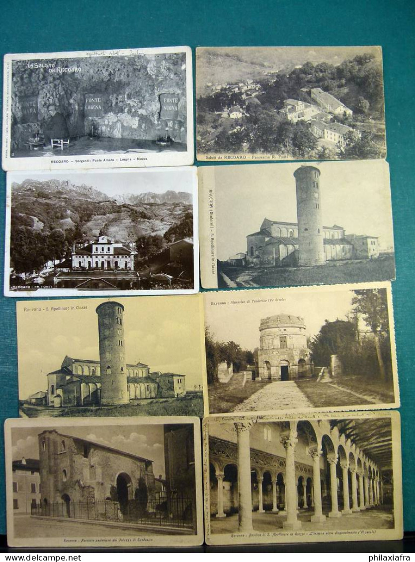 Lot Italie 100 cartes postales, voyagé  et pas, du début des années 900.