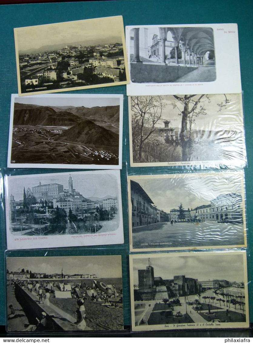 Lot, Italie 100 Cartes Postales Voyagé Et Pas Voyagé De Début Des Années 900 - Collections