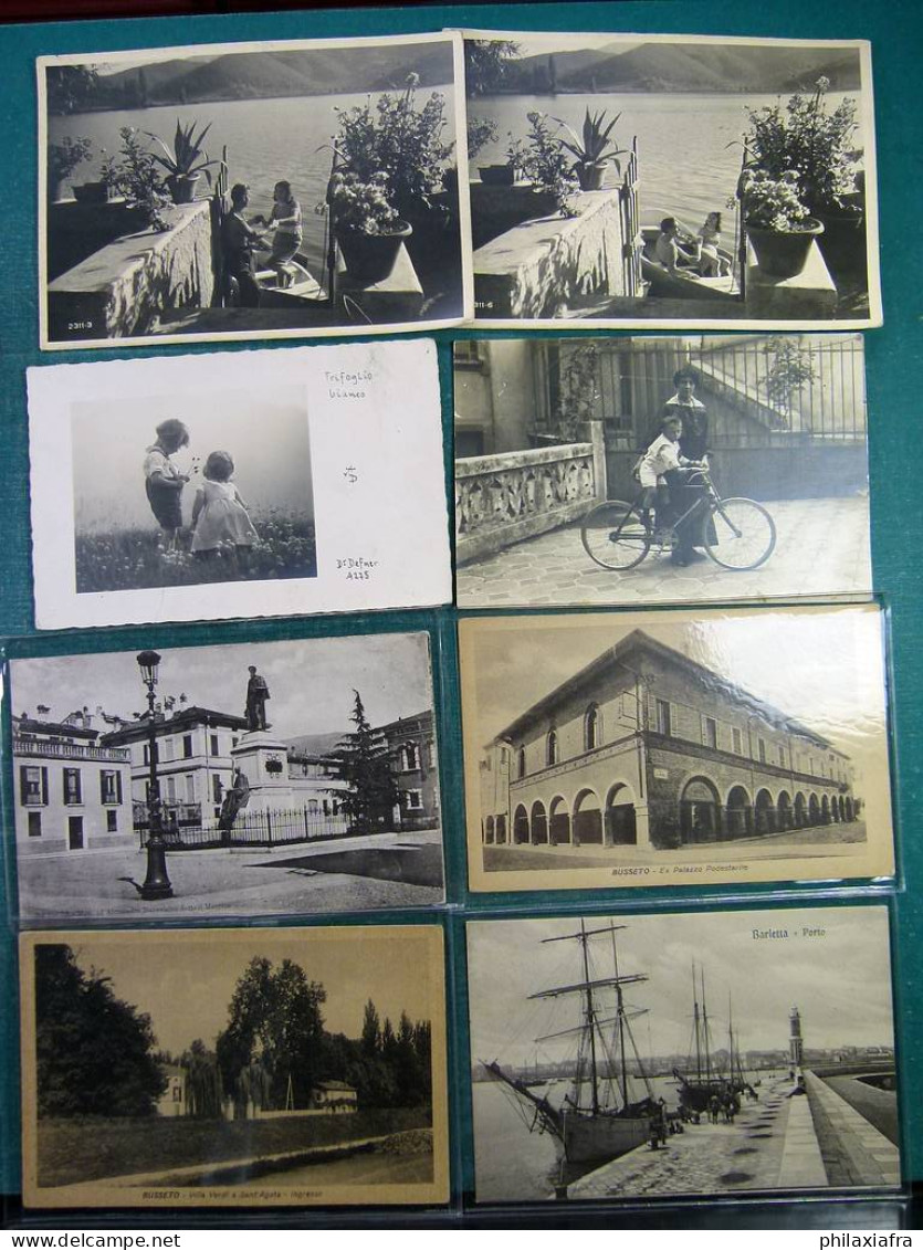 Lot, Italie 100 cartes postales voyagé et pas voyagé de début des années 900
