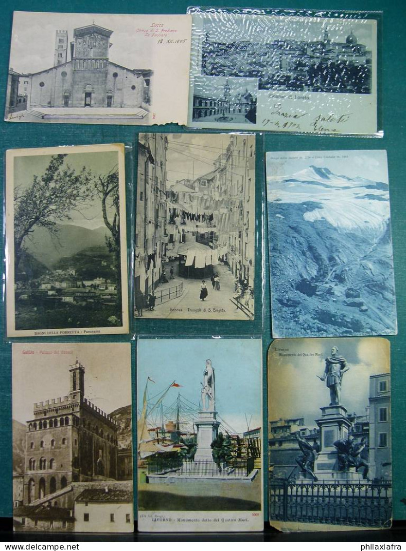 Lot Italie 100 Cartes Postales, Voyagè Et Non Voyagè, Du Début Des 900 - Collections