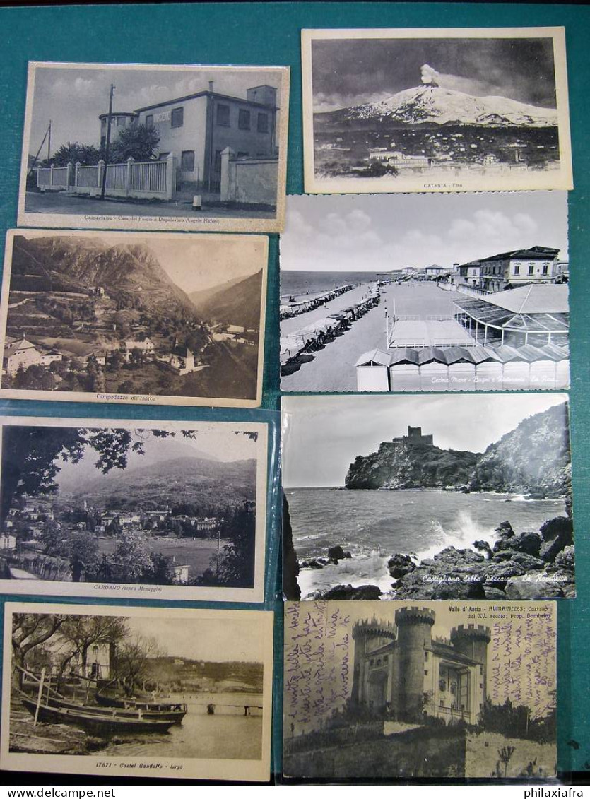 Lot Italie 100 Cartes Postales Voyagé Et Pas Voyagé Du Début Des 900 - Collections