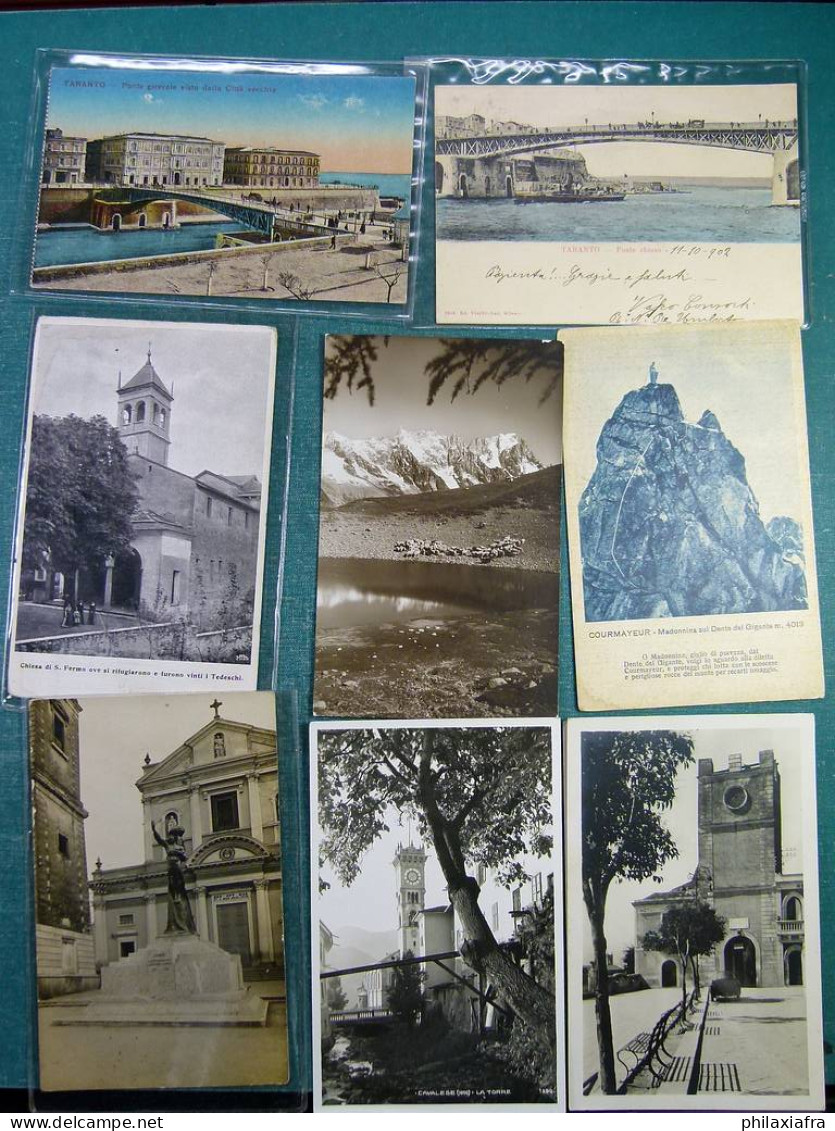 Lot Italie 100 cartes postales voyagé et pas voyagé du début des 900