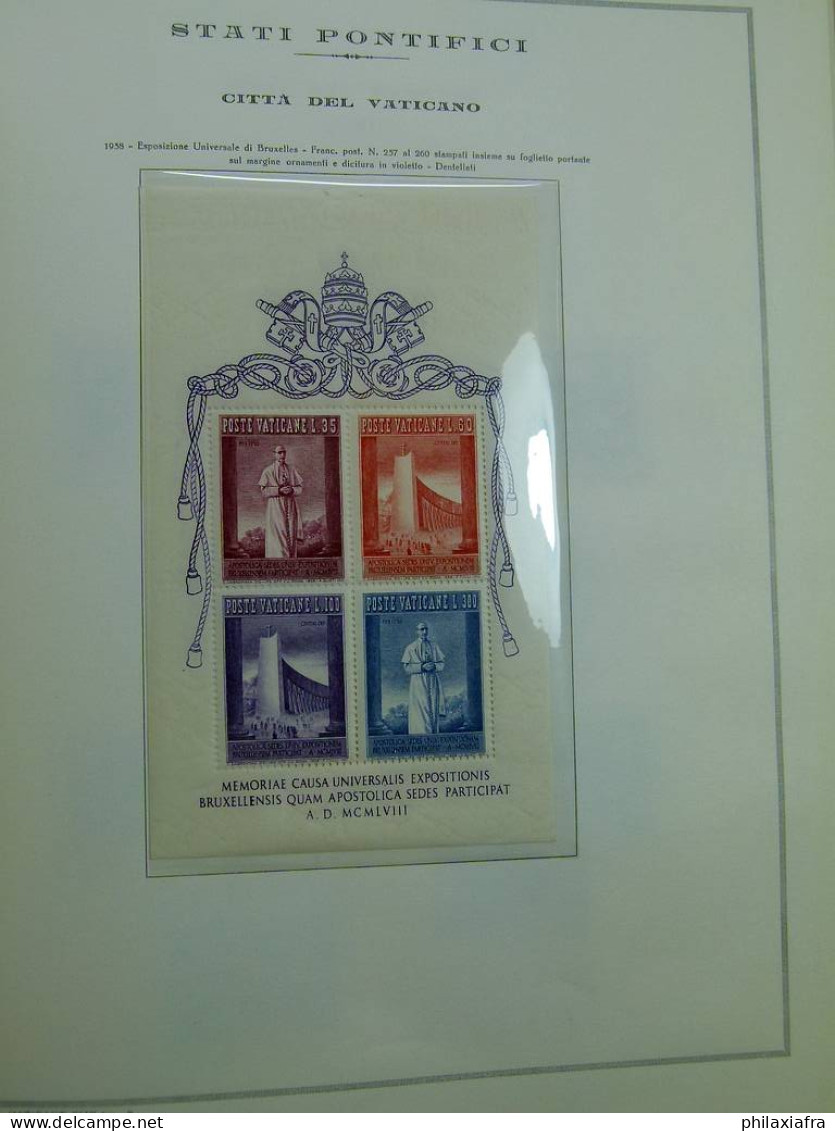 Collection Vatican, album, de 1931 à 1963, timbres, neufs **  aussi séries cpl