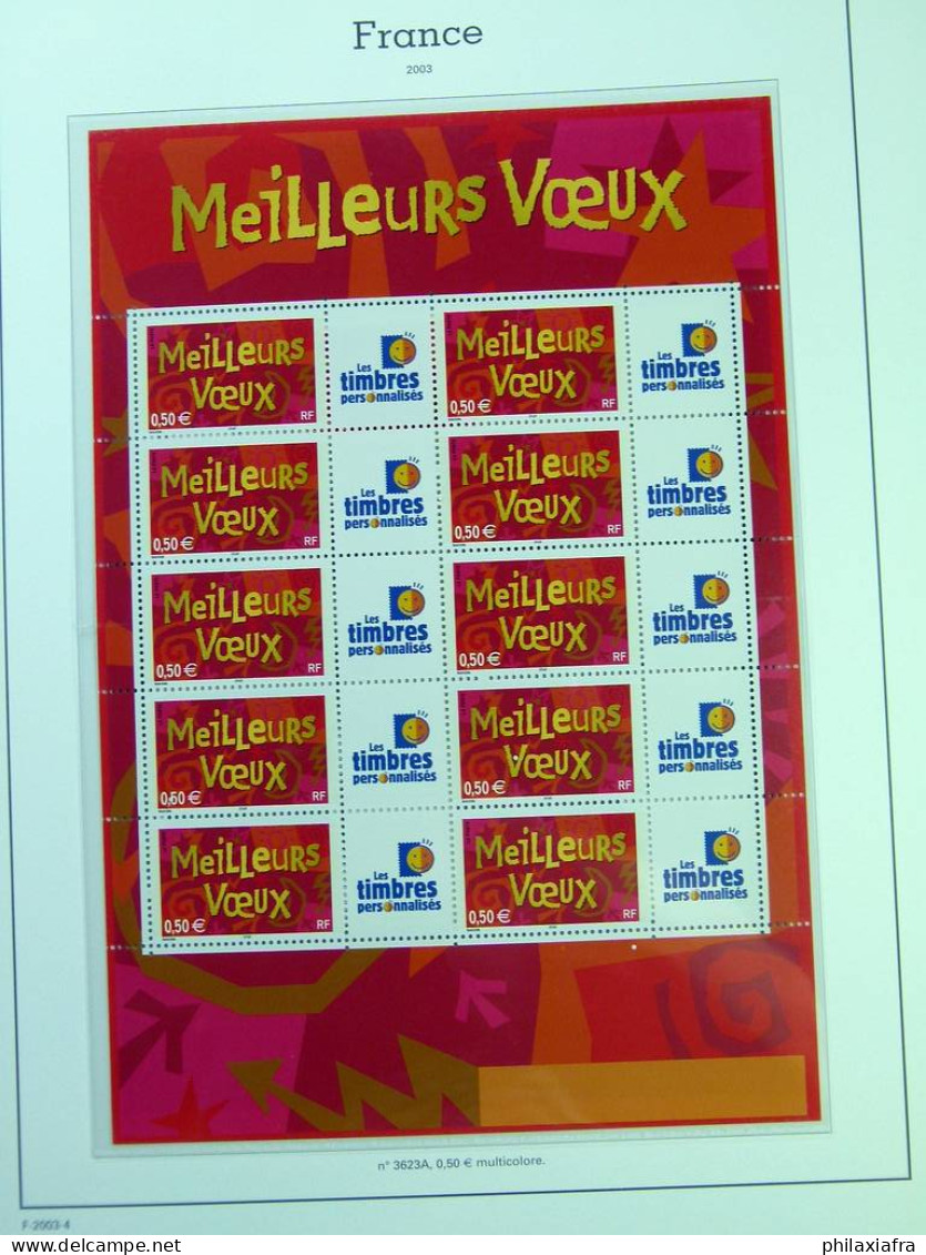 Collection France, 2000-04, timbres vignettes personnalisées et minifeuilles**