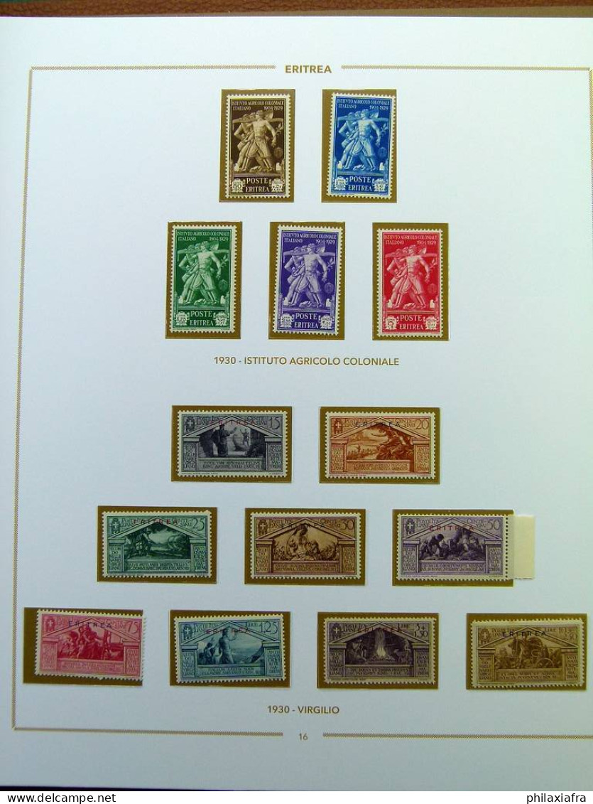 Collection Érythrée album timbres neufs** serié cpl, très haute CV