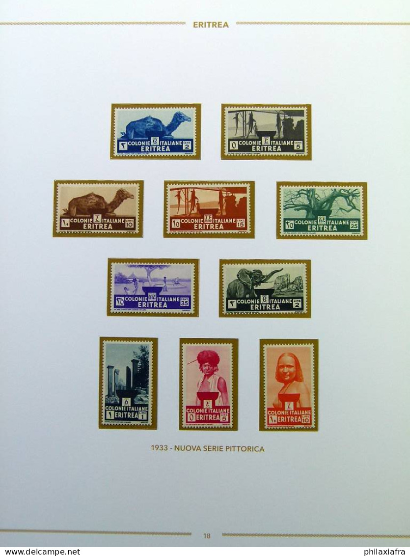 Collection Érythrée album timbres neufs** serié cpl, très haute CV