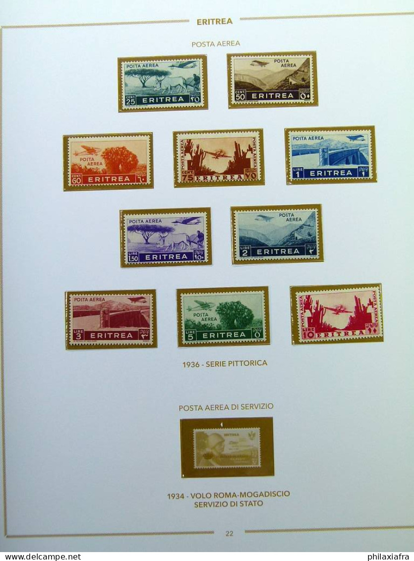 Collection Érythrée album timbres neufs** serié cpl, très haute CV