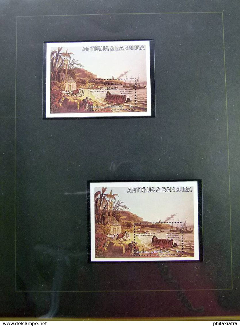 Collection théme Navires timbres, neufs*/** oblitéré période coloniale Antilles 