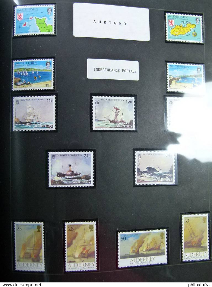 Collection théme Navires timbres, neufs*/** oblitéré période coloniale Antilles 