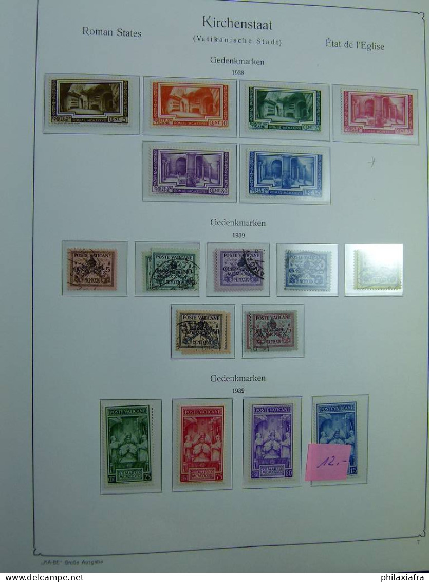 Collection Vatican album 1929-67, timbres, neufs */** et oblitéré séries cpl CV