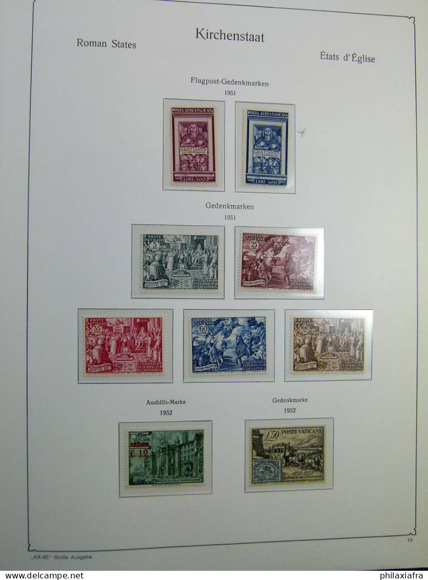 Collection Vatican album 1929-67, timbres, neufs */** et oblitéré séries cpl CV