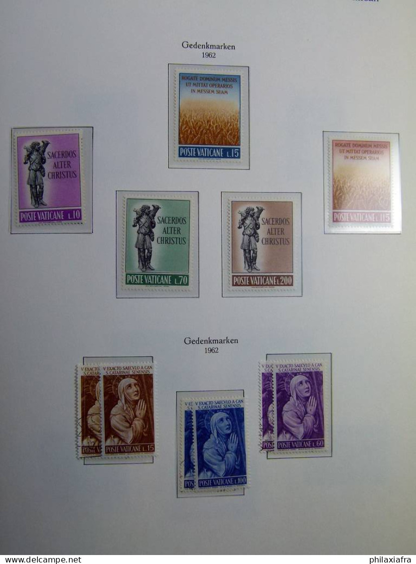 Collection Vatican album 1929-67, timbres, neufs */** et oblitéré séries cpl CV