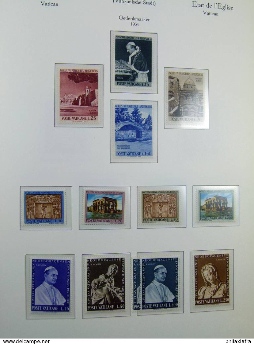 Collection Vatican album 1929-67, timbres, neufs */** et oblitéré séries cpl CV