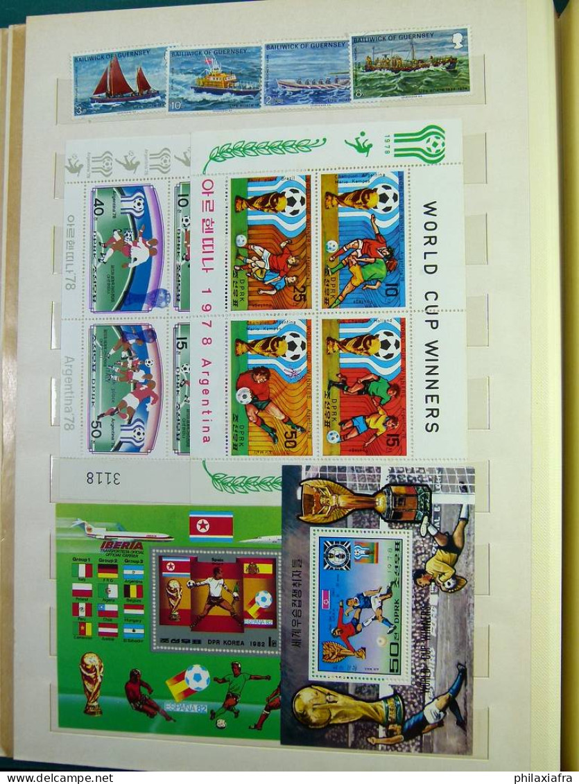 Collection Théme Diverse, avec timbres, neufs** sur classificateur
