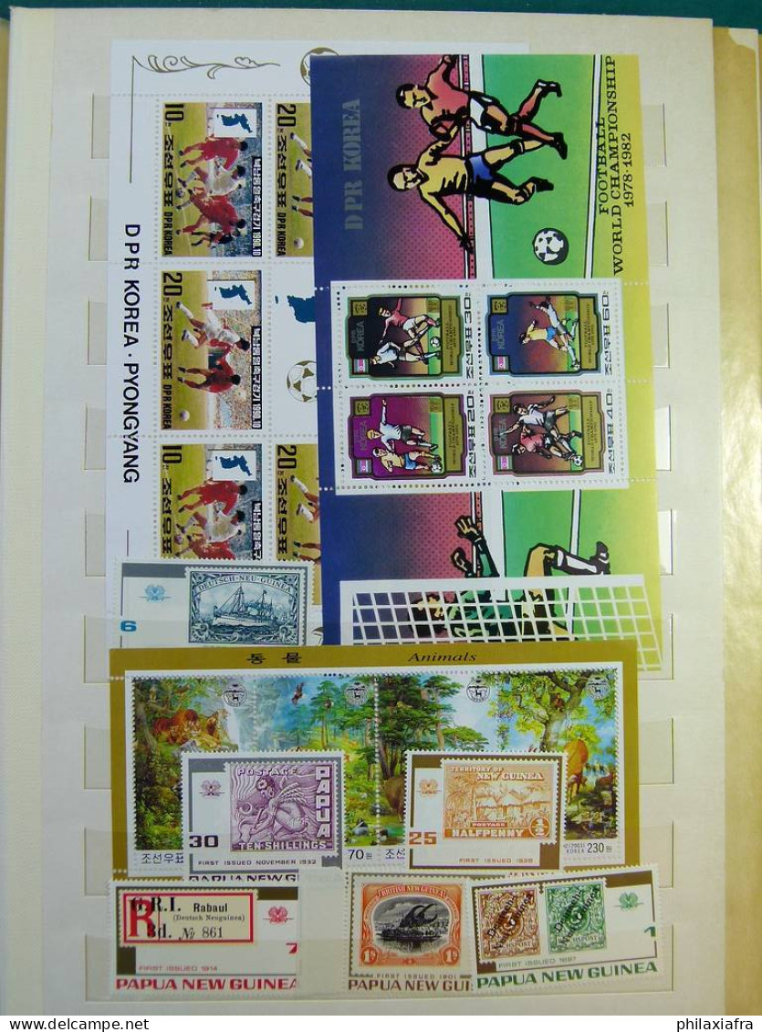 Collection Théme Diverse, avec timbres, neufs** sur classificateur