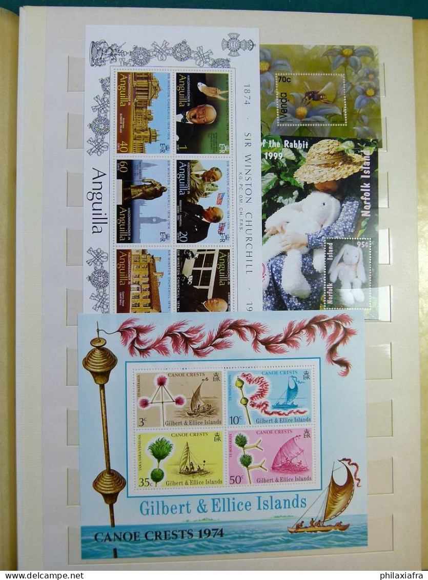 Collection Théme Diverse, avec timbres, neufs** sur classificateur