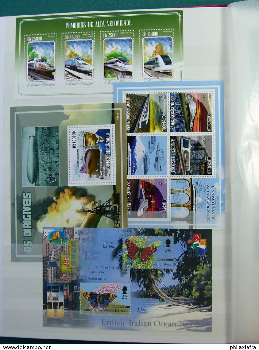 Collection Théme Diverse, avec timbres, neufs ** , sur classificateur