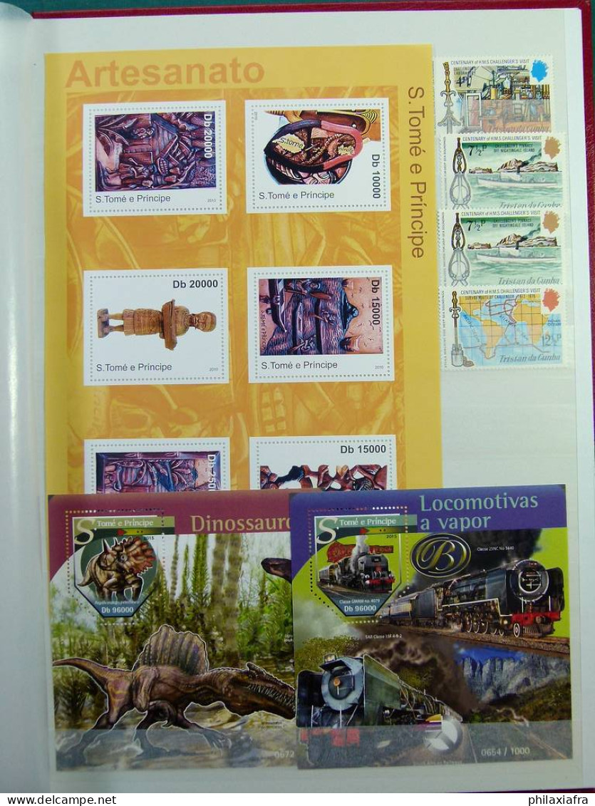 Collection Théme Diverse, avec timbres, neufs ** , sur classificateur