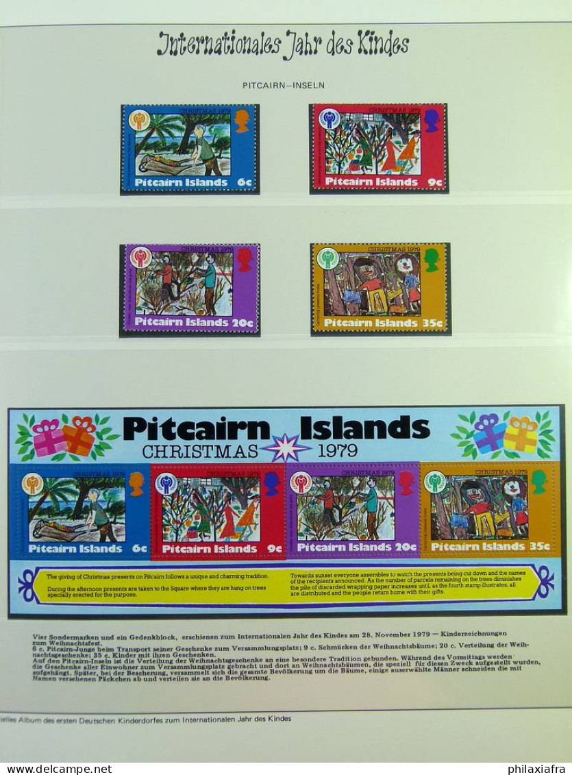 Collection théme Enfance, avec timbres, neufs ** , sur album