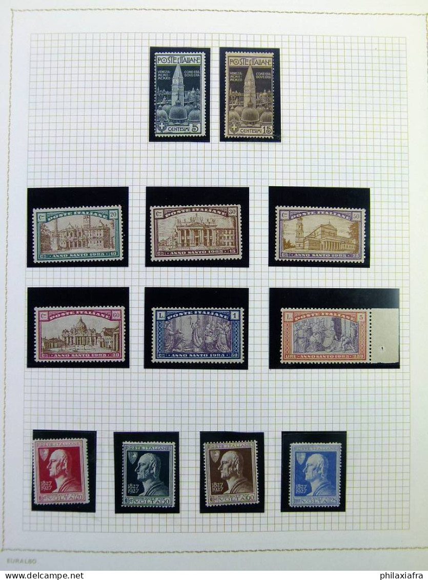 Collection Italie Royaume Et Lieutenance Album De 1912 Timbres Neuf** Cpl Séries - Collections