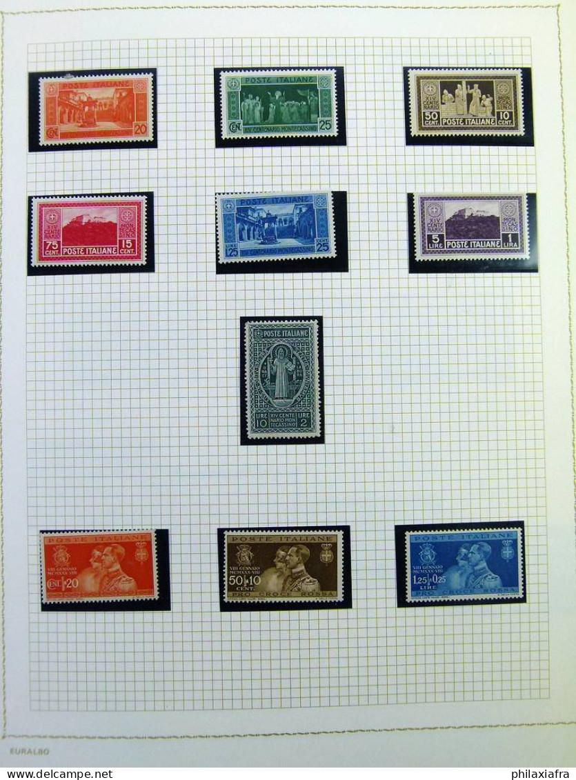 Collection Italie Royaume Et Lieutenance Album De 1912 Timbres Neuf** Cpl Séries - Collections