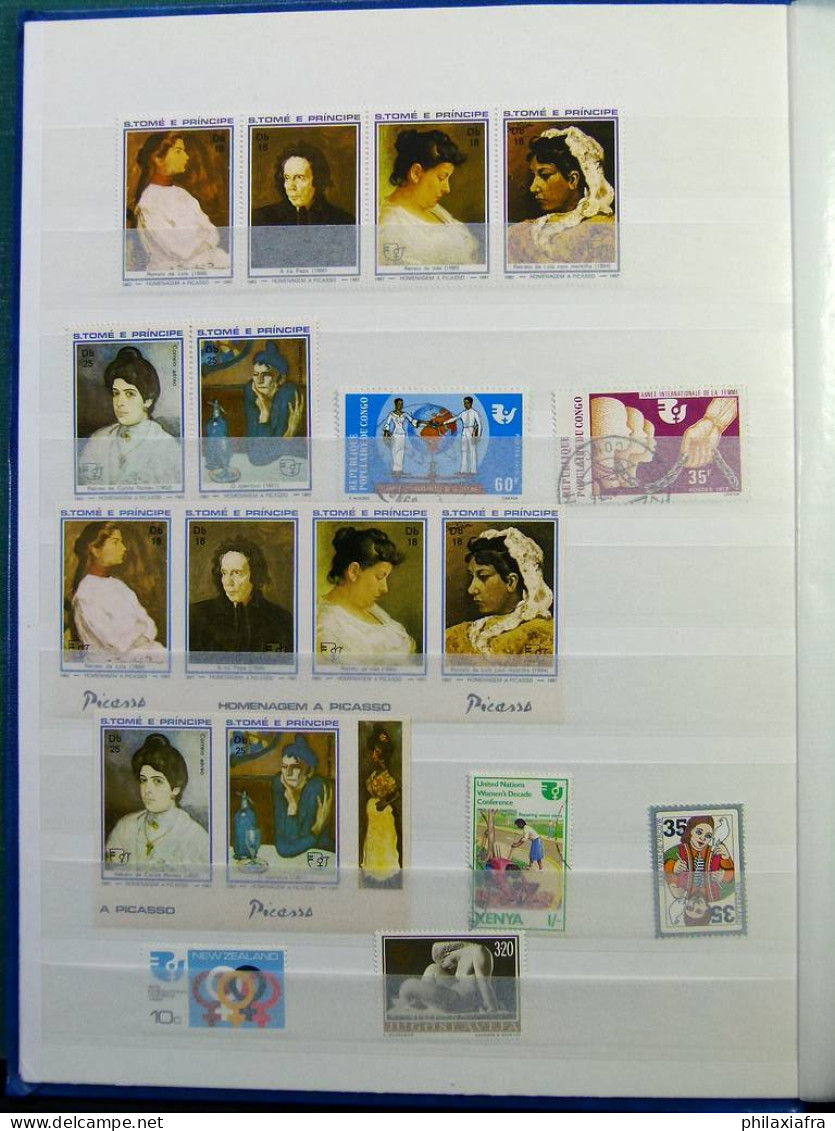 Collection Théme 1975 Année De La Femme Timbres, Neufs** Used Classificateur - Sonstige & Ohne Zuordnung