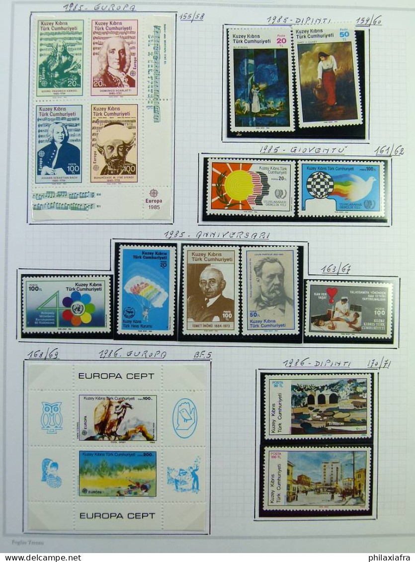 Collection Chypre Du Nord, Sur Album, De 1983 à 2006, Avec Timbres, Neufs ** - Altri & Non Classificati