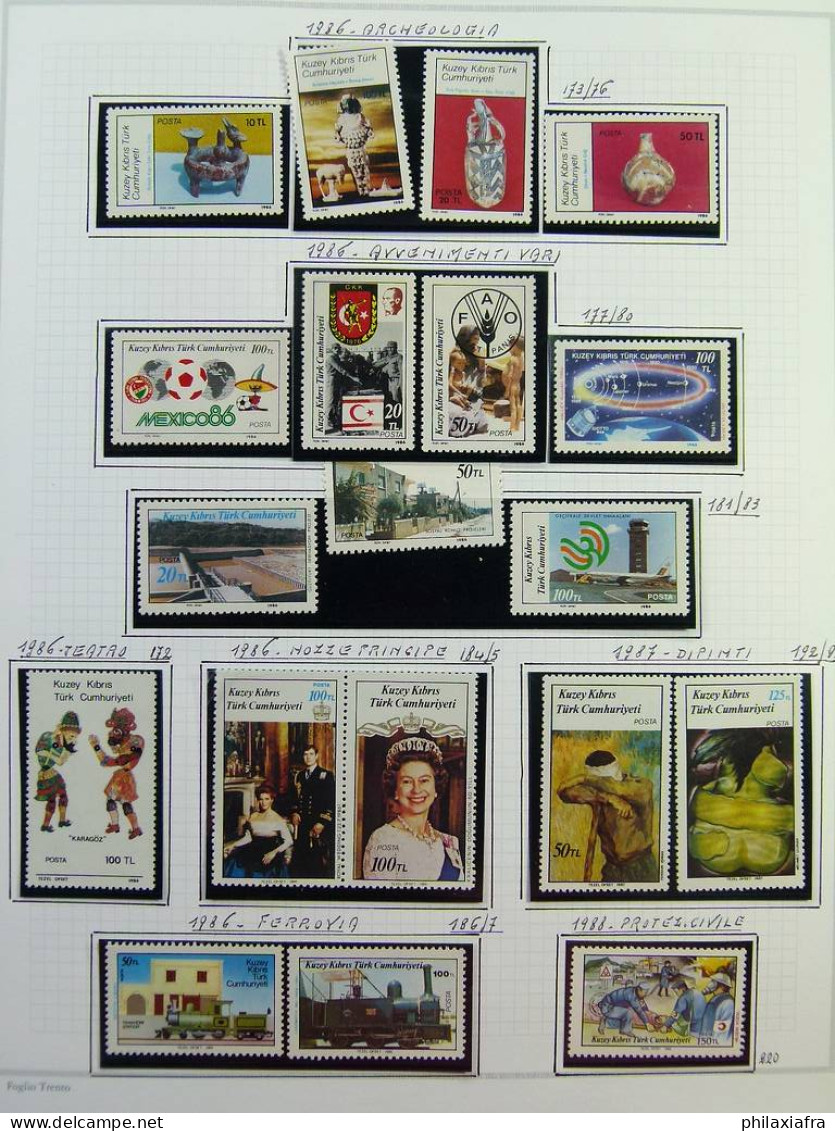 Collection Chypre Du Nord, Sur Album, De 1983 à 2006, Avec Timbres, Neufs ** - Autres & Non Classés