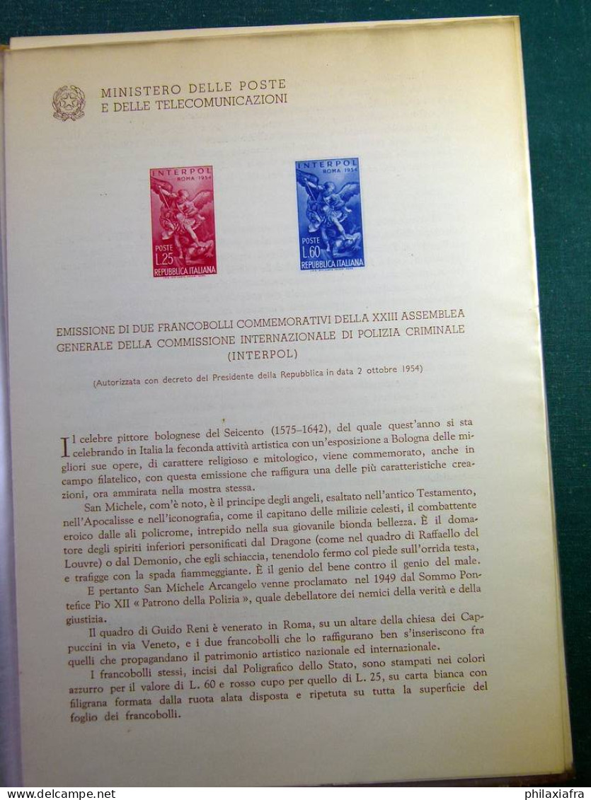 Collection République D'Italie 1954-57 Bulletins Officiels Ministère Poste - Autres & Non Classés