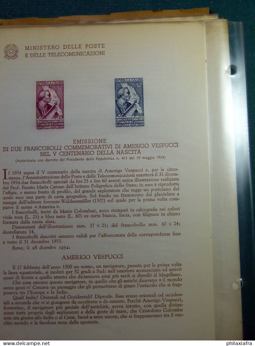 Collection République d'Italie 1954-57 bulletins officiels ministère Poste