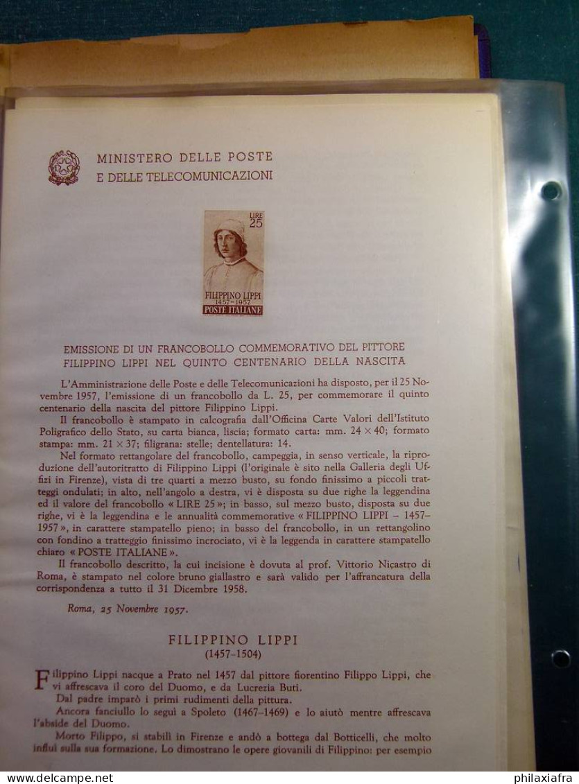 Collection République d'Italie 1954-57 bulletins officiels ministère Poste