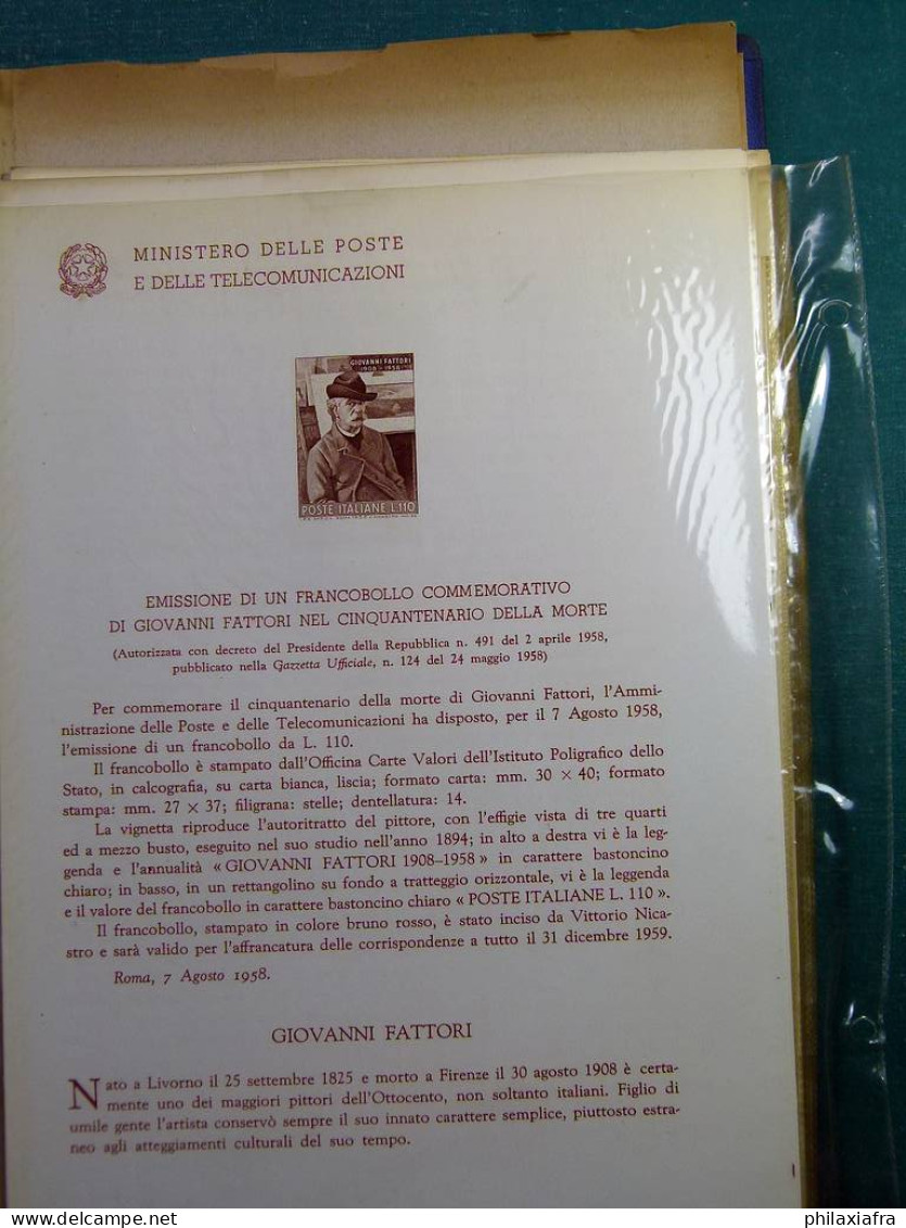 Collection République d'Italie 1954-57 bulletins officiels ministère Poste