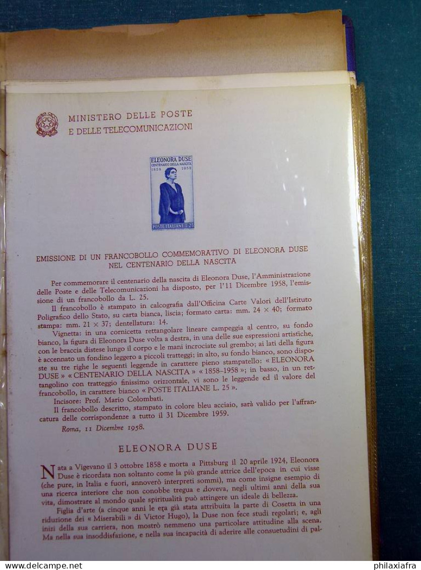 Collection République d'Italie 1954-57 bulletins officiels ministère Poste