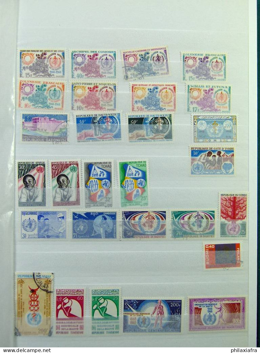 Collection thémae OMS sur classificateur, timbres, neufs ** série cpl, 