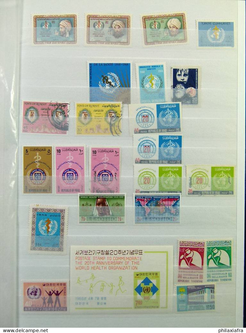 Collection thémae OMS sur classificateur, timbres, neufs ** série cpl, 