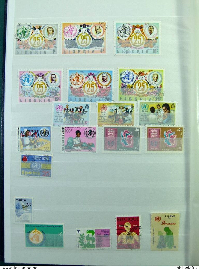 Collection thémae OMS sur classificateur, timbres, neufs ** série cpl, 